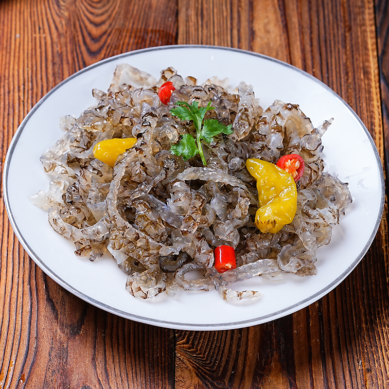 佳味泡椒鱼皮丝150g酒店宴席凉菜凉拌开袋即食素菜特色半成品冷菜-图2