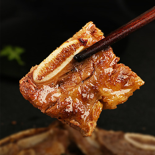 如意三宝黑椒牛仔骨腌制带骨牛小排酒店饭店预制菜半成品冷冻食材 - 图1