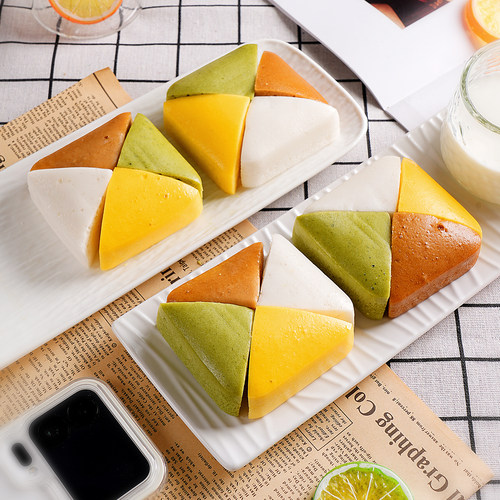 四季发财糕儿童早餐点心酒店饭店发糕米糕宴席半成品特色小吃甜品 - 图0