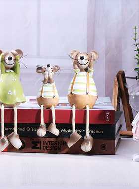 情侣兔子毕业生日礼物书房摆件