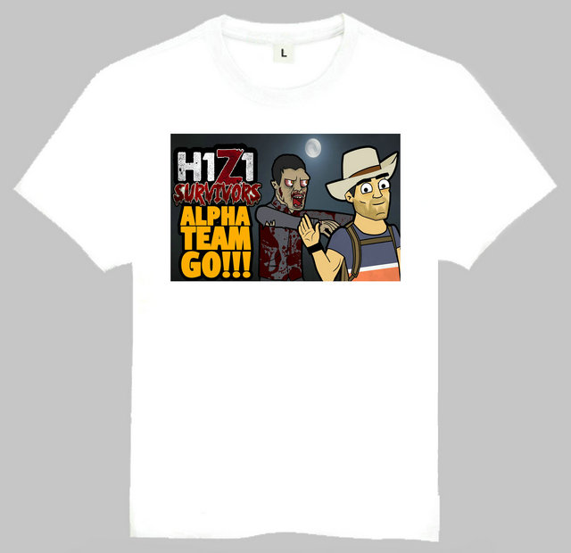 H1Z1 T-shirt h1z1 T恤 欧美潮流T恤 Game T恤 - 图1