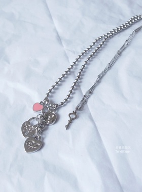 甜酷女孩锁骨链两件套