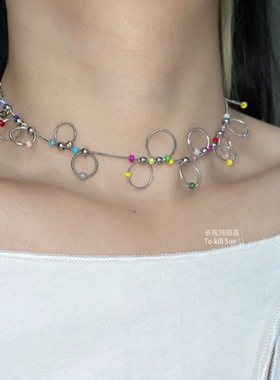 钛钢男女同款小众项链包邮