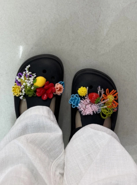 适配crocs卡洛驰鞋扣缤纷水果diy