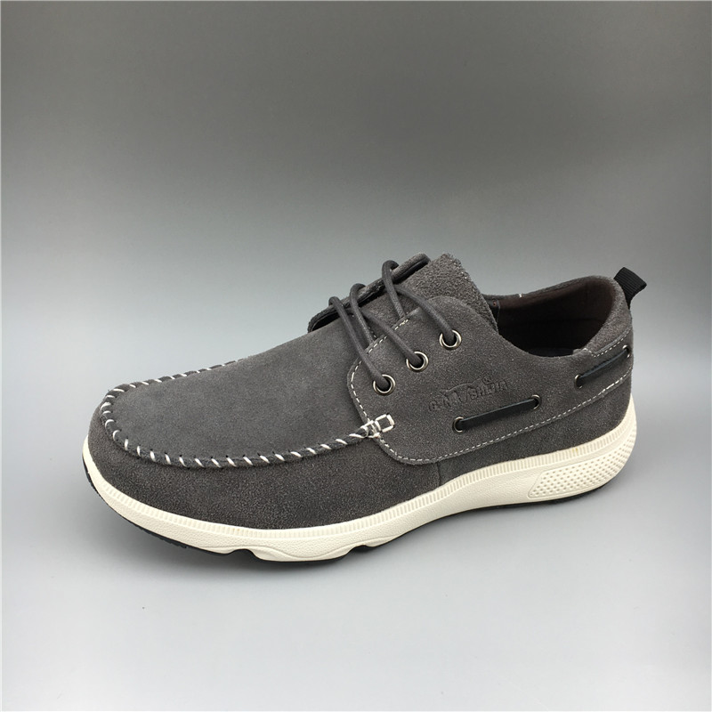 37 38 39 43码 公牛户外男鞋 真皮磨砂皮韩版运动鞋系带休闲皮鞋 - 图0