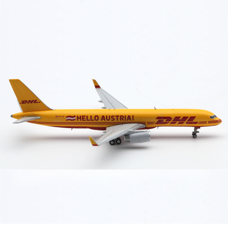 1:400 JC Wings 合金 客机模型 敦豪快递 波音B757-200PCF OE-LNZ - 图1