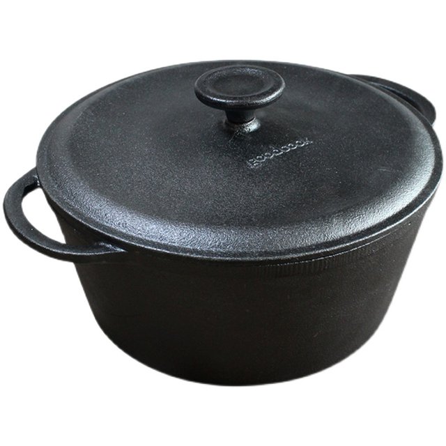 Cast iron Jinghui Chinese style black handmade non-stick saucepan