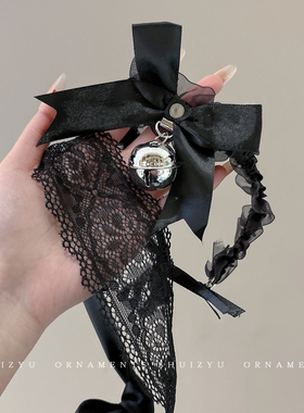 黑色纯欲猫耳朵发箍头饰