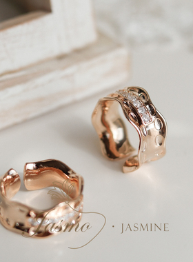 小众开口戒指铜ins风开口戒指