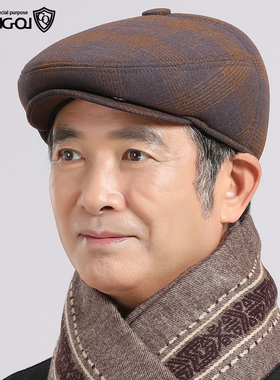 男冬季护耳保暖前进帽鸭舌帽帽子