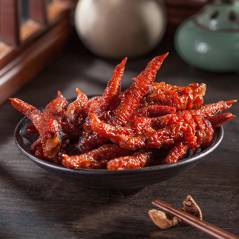 三珍斋琥珀凤爪200gX2袋卤味鸡爪子熟食休闲风爪乌镇特产零食红烧,淘宝优惠券,粉丝福利购,淘宝优惠卷