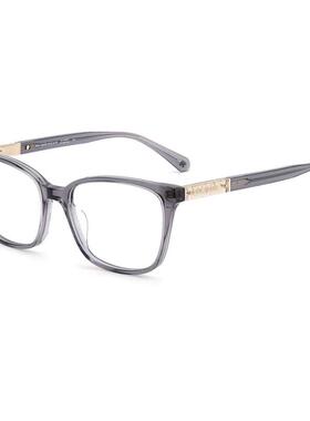 代购kate spade女士眼镜框方形灰色全框塑料日常通勤眼镜架