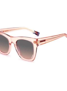 代购Missoni女士太阳镜遮光可配近视透明镜框塑料材质方形粉色