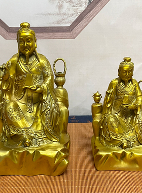 药王铜像中医诊所药王摆件黄铜