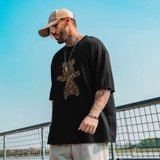 Летняя базовая приятная телу футболка с коротким рукавом, большой размер, свободный крой