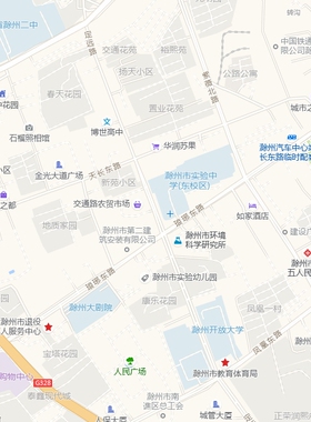 滁州市城区地图2026新版定制街道图高清防水装饰中介办公室贴挂图