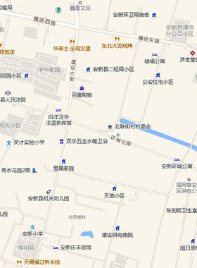 安新县城区地图2026新版定制街道图高清防水装饰中介办公室贴挂图