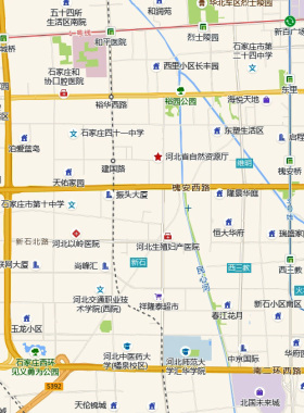 石家庄城区地图2026新版定制街道图高清防水装饰中介办公室贴挂图