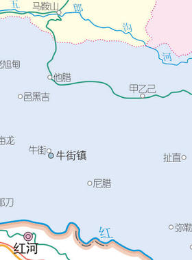 石屏县地图交通行政区划图墙壁海报2026新款办公室地图装饰挂画