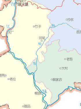 易门县地图交通行政区划图墙壁海报2026新款办公室地图装饰挂画