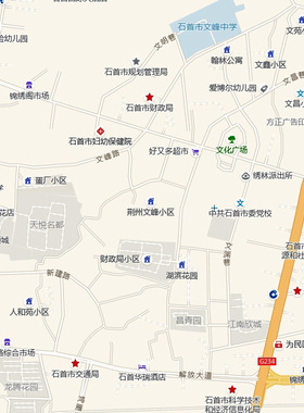 石首市城区地图2026新版定制街道图高清防水装饰中介办公室贴挂图