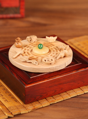 锦盒金木水火土家居摆件