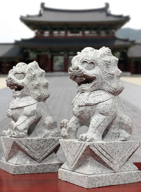 花岗岩小狮子园林别墅摆件