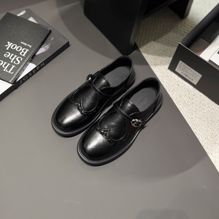 老钱风深口单鞋女26春低跟一脚蹬小皮鞋爱心设计感乐福鞋英伦女鞋,淘宝优惠券,粉丝福利购,淘宝优惠卷