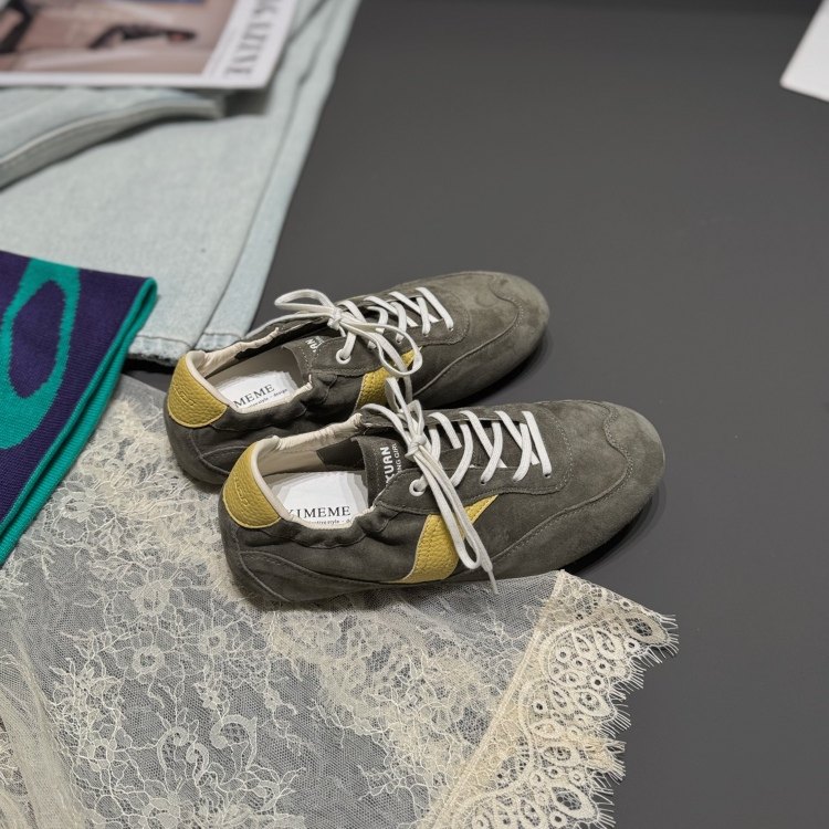 ins风羊皮德训鞋26春低跟时尚休闲鞋里外全真皮板鞋青年品质女鞋,淘宝优惠券,粉丝福利购,淘宝优惠卷