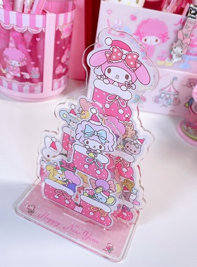 可爱卡通亚克力三丽鸥美乐蒂大耳狗立牌桌面装饰摆件圣诞生日礼物