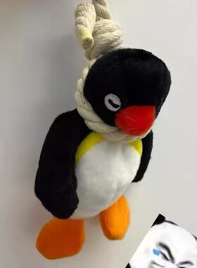 日本ULALOV吊索企鹅pingu挂件毛绒玩具公仔书包钥匙扣包包挂饰