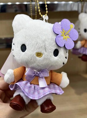 日本ULALOV学院kitty日系平成制服凯蒂猫公仔书包包钥匙挂件礼物
