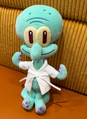 日本ULALOV可爱章鱼哥派大星毛绒玩偶挂件钥匙扣可爱搞怪生日礼物