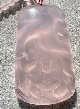 天然粉晶九尾狐毛衣链