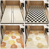 Xiaoxiangfeng kitchen floor mats are non-slip and oil-proof, wipeable and washable, pvc leather carpet mats, kitchen waterproof full floor mats