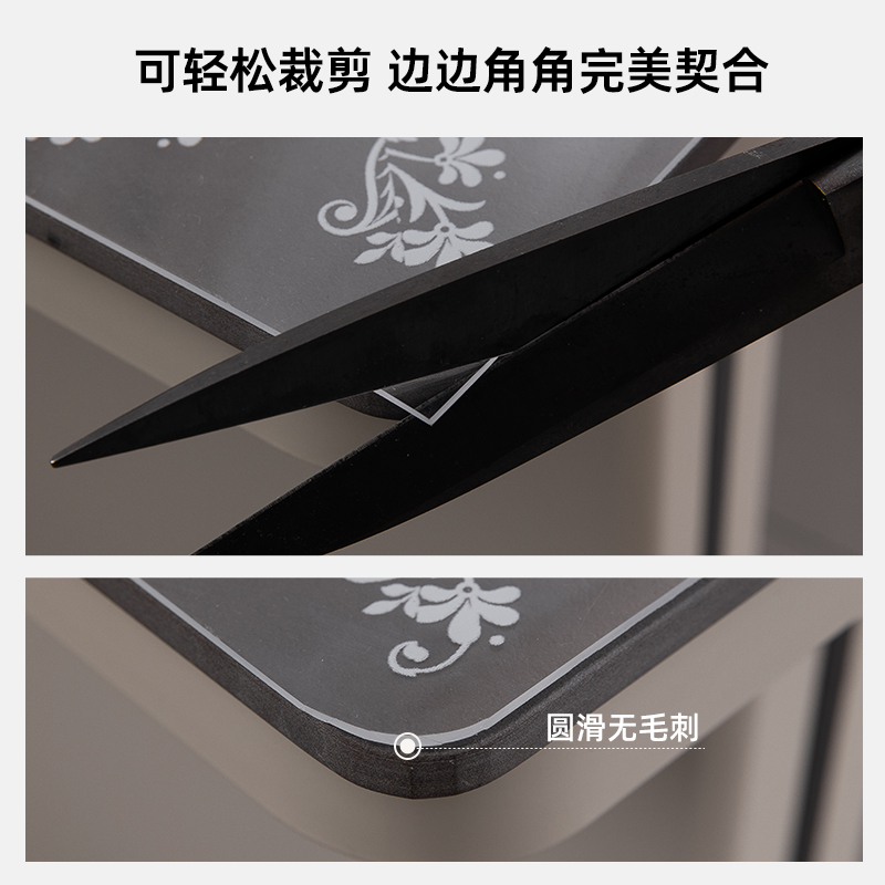 软玻璃pvc透明桌布餐桌垫免洗防水防油防烫水晶板茶几桌面保护垫 - 图3