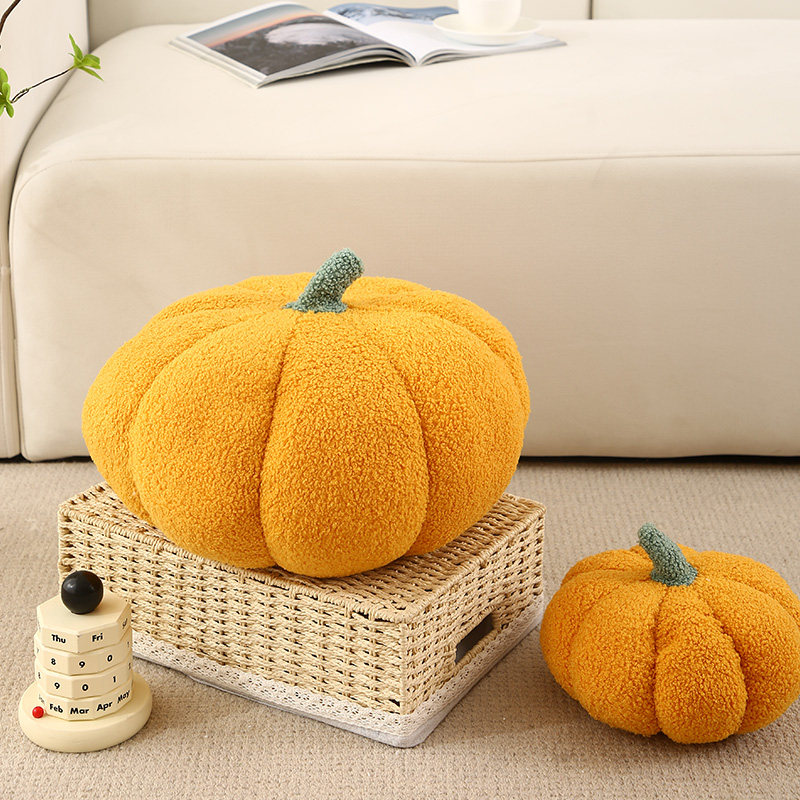 现代简约南瓜抱枕家用床头靠垫新款可爱毛绒客厅沙发靠背沙发抱枕,淘宝优惠券,粉丝福利购,淘宝优惠卷