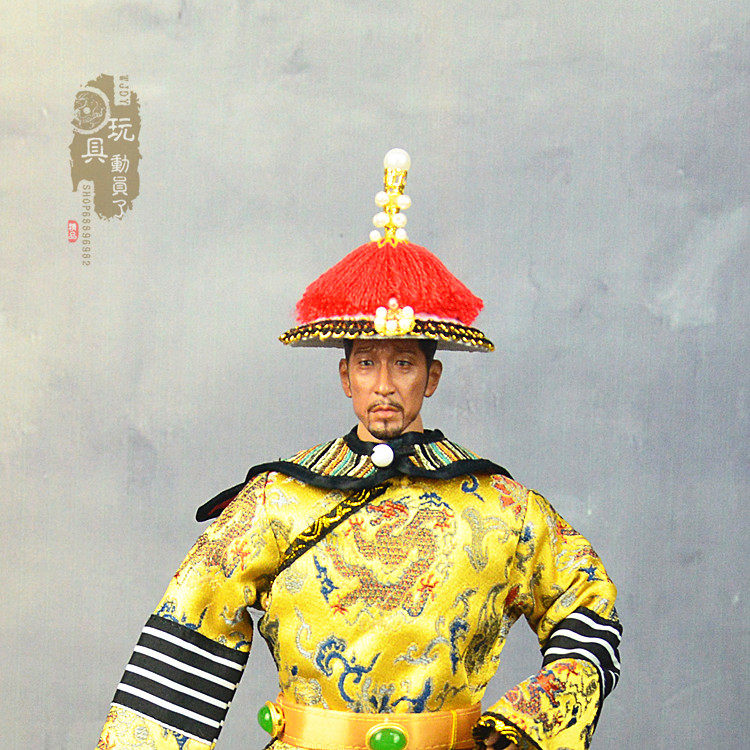 1/6古代官帽康熙乾隆朝冠皇帝帽子12寸兵人顶戴花翎朝廷帽子模型,淘宝优惠券,粉丝福利购,淘宝优惠卷