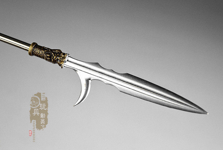 1/6微缩古兵器 张辽钩镰枪麻扎刀龙胆亮银破阵枪12寸兵人武器模型,淘宝优惠券,粉丝福利购,淘宝优惠卷