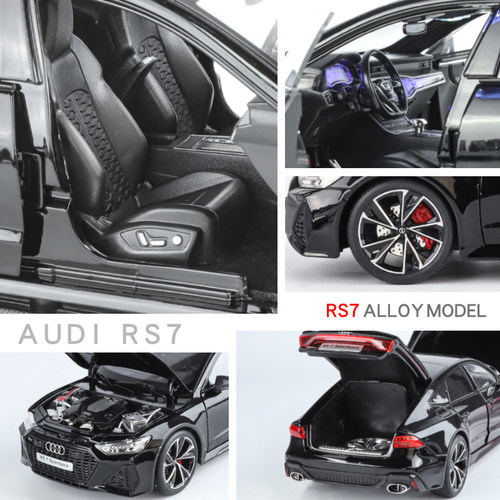合金遥控版奥迪rs7汽车模型摆件仿真正版1:18大跑车玩具男孩礼物 - 图2