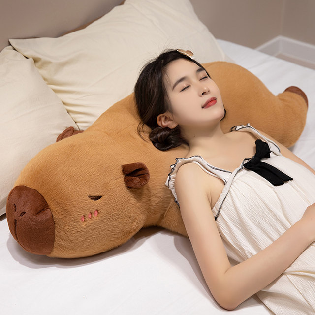 Capybara Doll Cappy Pillow Bala Plush Toy Girls Sleeping Bed Sleeping Doll Cloth Doll Boys Model