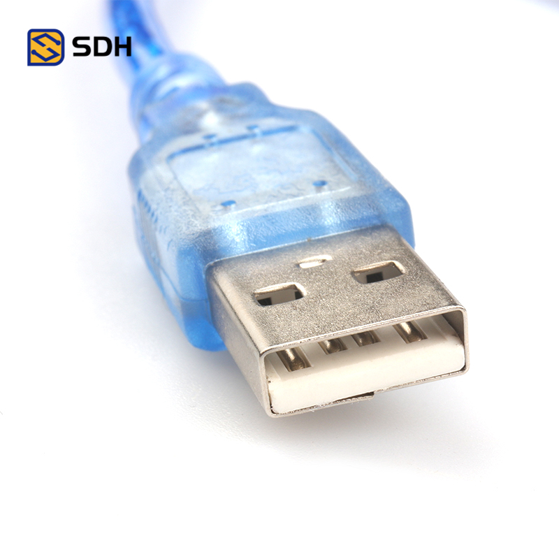 USB2.0打印机数据线高速方口连接转接线 A公对B公带屏蔽磁环-图3