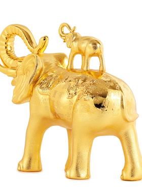 李居明吉祥物四灵一象摆件