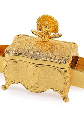 原装正品李居明九运常年吉祥物【孔雀明王大财箱】摆件办公室摆设