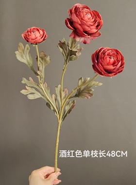 仿真花复古风露莲花洋牡丹 北欧家居样板间酒店婚庆花束拍照批发