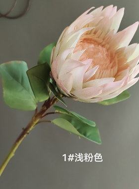 家居饰品仿真花卉假花装饰帝王花酒店婚庆景观装饰花摄影道具批发