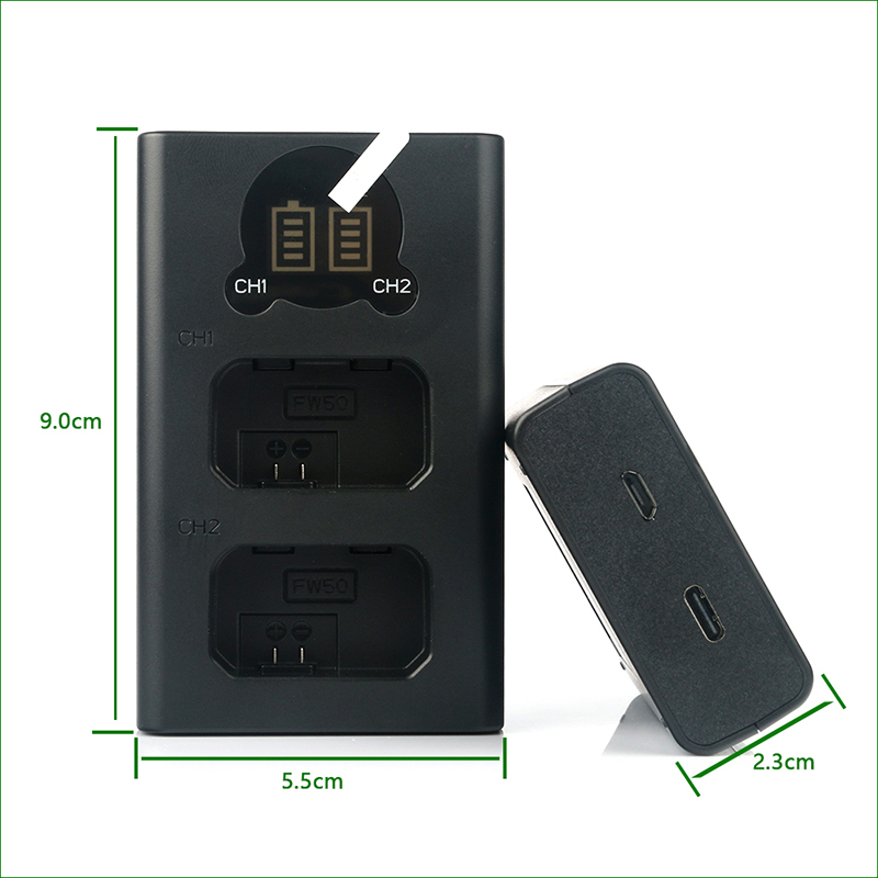 适用于索尼相机电池充电器NP-FZ100 BC-QZ1 ILCE-7M3 a7M3 a7c-图1