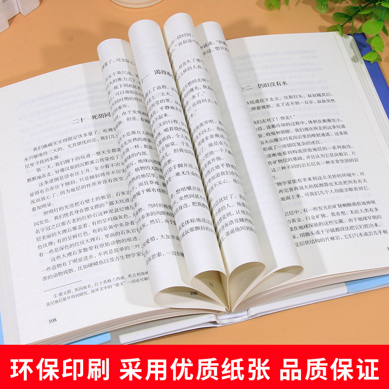 地心游记（精装）正版原著 儒勒凡尔纳的书 凡尔纳科幻小说三部曲世界文学名著经典外国小说中学生高中生初中七年级课外阅读书籍 - 图3