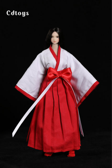 Spot cdtoys 1/12 female soldier miko kimono suitable for ph TBLeague1 12 female encapsulated body