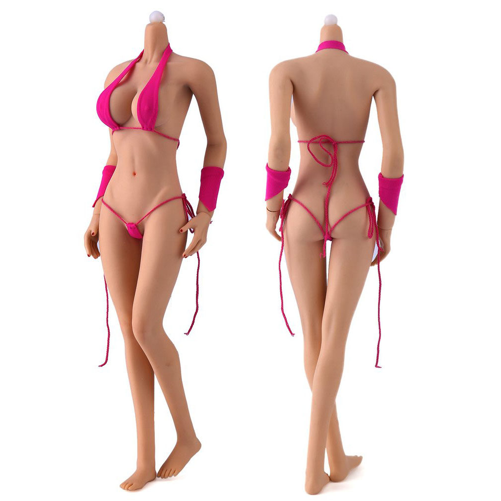 现货1/6兵人包胶女素体岚欧美女素体 新体型1/6拆脚连脚 素体模型